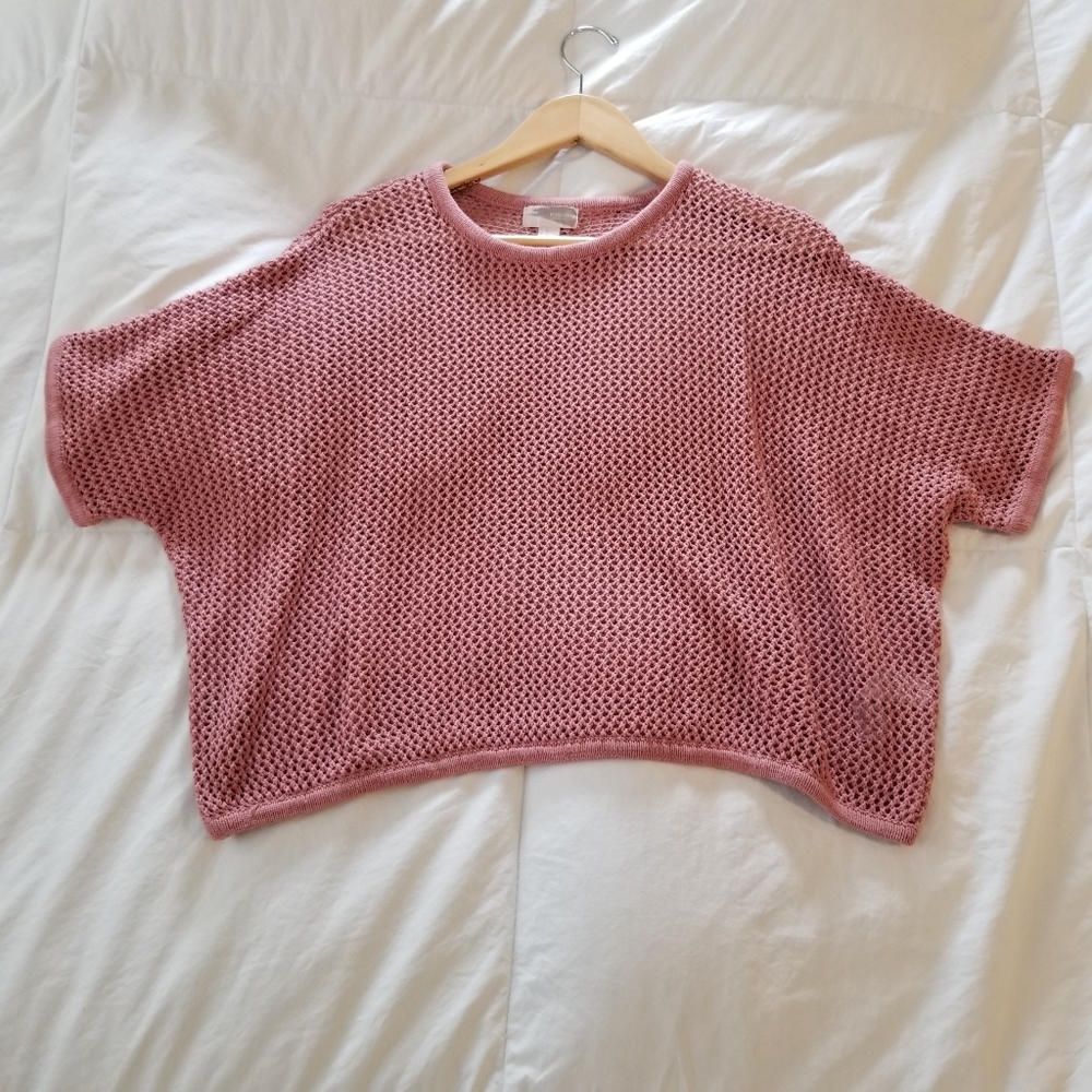 Forever 21 Dusty Rose Oversized Crop Sz S